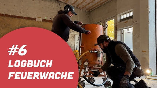 Baufortschritt – Neue Wände/Sandstrahlen/Rohkaffee